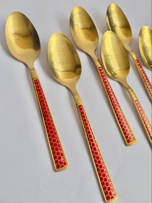গোল্ডেন টেবিল চামচ (৬ পিস সেট) | Golden Table Spoon (6 Pcs Set)